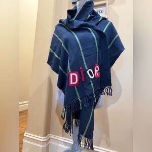 Christian Dior by John Galliano rare pashmina & silk scarf